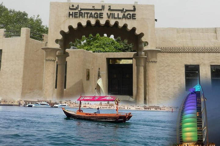 Explore the blend of traditional heritage and modern marvels as you glide along Dubai's waterways taking in the stunning sights and rich history on this unforgettable tour.